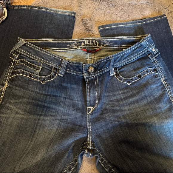 Ariat Blue Embellished Women's Jeans - Picture 7 of 16